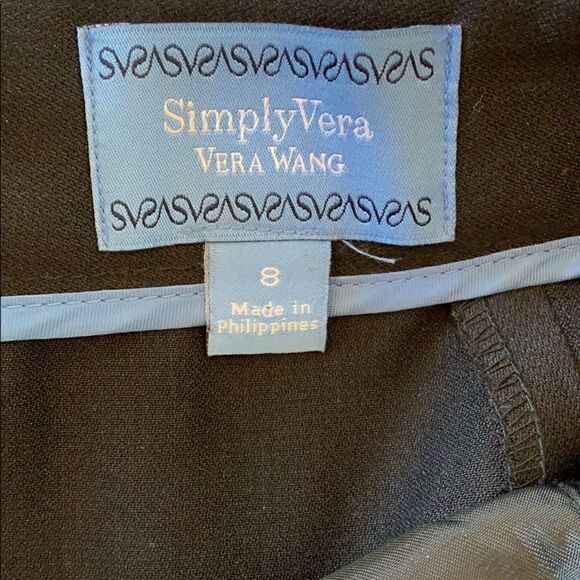 Simply Vera Wang Satin Pleated Trim Bottom Skirt - Picture 3 of 5